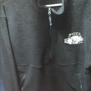 Warm Heavy Duty Fleece Bulldozers Logo 1/4 Zip